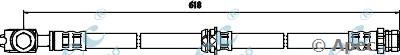 APEC BRAKING hos3740 -  Тормозной шланг